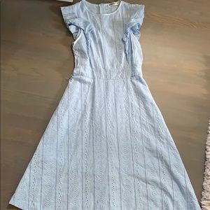 Blue lace dress